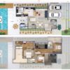 Plano de casa con 3 habitaciones 12x30m - Imagen 4